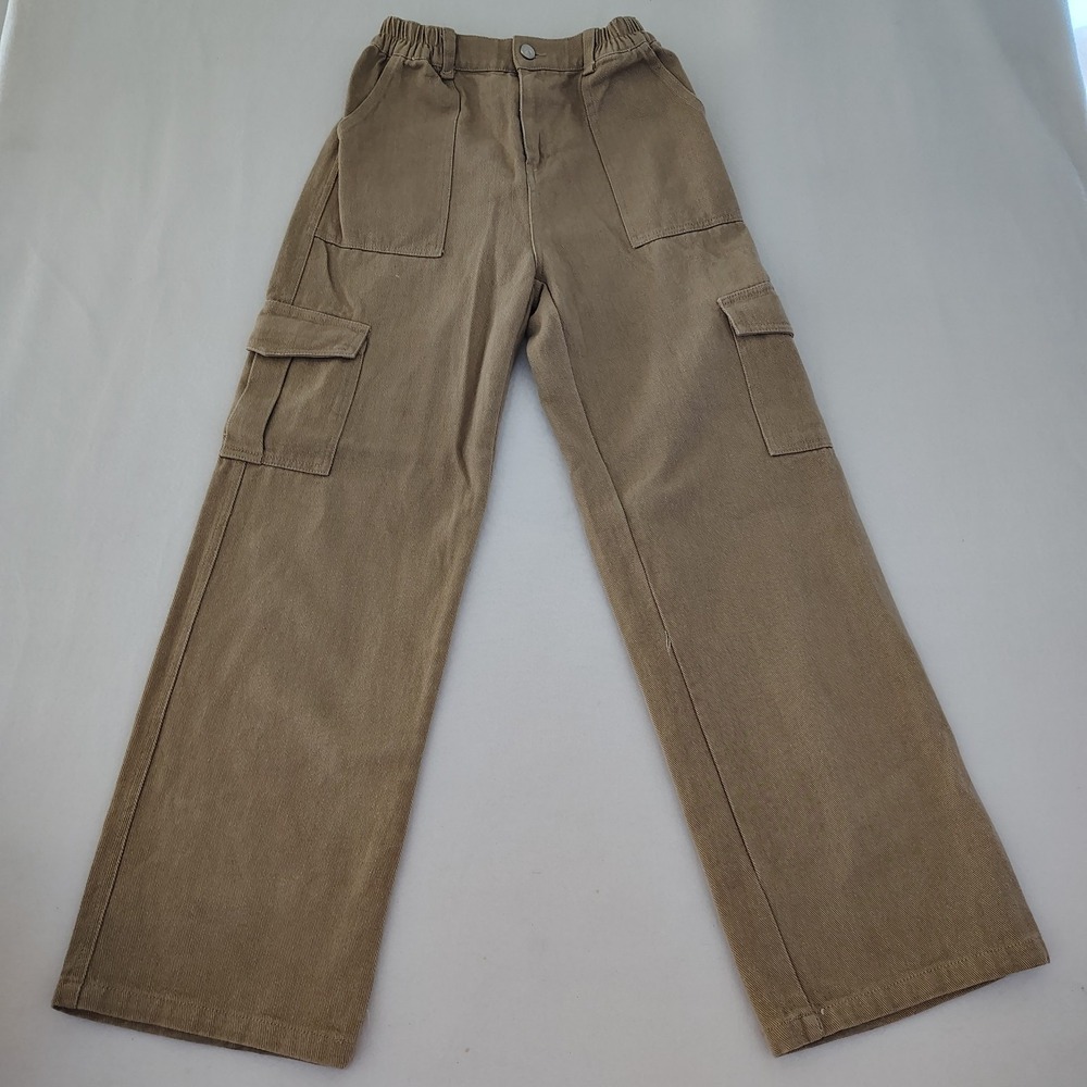 Princess‎ Polly Nique Nickei Utility Cargo Pants Size 2 Beige High Rise PPEB776 - Picture 3 of 10